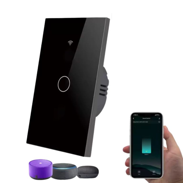 Interruptor Smart Wifi Simple sin Neutro - Negro