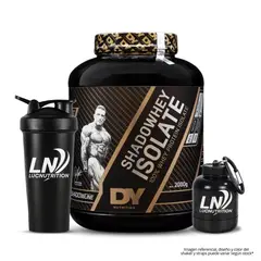 DORIAN YATES - Shadowhey Isolate 2 kg Proteina Isolatada DY - Chocolate + shaker + Portaproteina