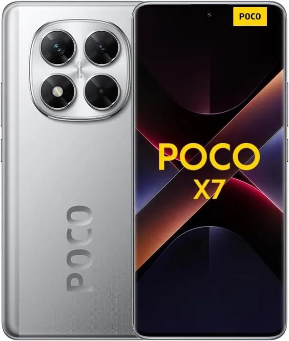 Smartphone POCO X7 5G 12GB RAM 512GB ROM Silver 24095PCADG