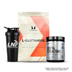 MYPROTEIN - L - Glutamina 1 Kg + Creatina Universe Nutrition 250 G - Creatina Monohidratada + Shaker