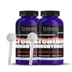 ULTIMATE NUTRITION - PACK X 02 - Creatina 300 g - Creatina Monohidratada y micronizada + 2 scoop