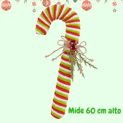 GENERICO - Bastones Navidad Arbol Adornos Bastones Navideños - Miden 60 cms