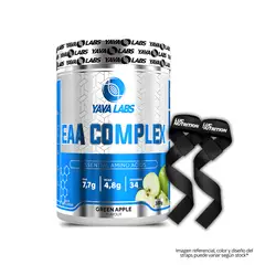 GENERICO - EAA Complex Yava labs 34 servicios - Anminoacido Esenciales - Green apple + Straps
