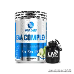 GENERICO - EAA Complex Yava labs 34 servicios - Anminoacido Esenciales - Green apple + Portaproteina