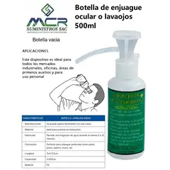 GENERICO - BOTELLA DE ENJUAGUE OCULAR O LAVAOJOS 500ML