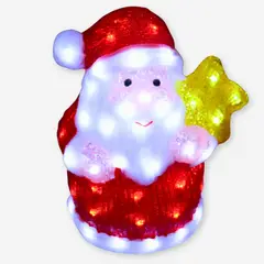 GENERICO - Papa Noel de Acrilico con Estrella