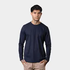 PAPIROS DENIM - Polo Manga Larga 100% Algodón Básico