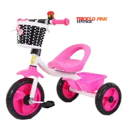 GENERICO - Triciclo Para Niños Vintage Flex Pink