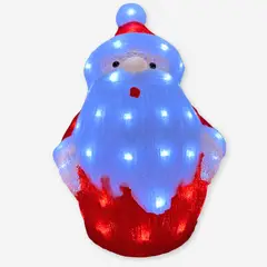 GENERICO - Papa Noel de Acrilico con Traje Rojo