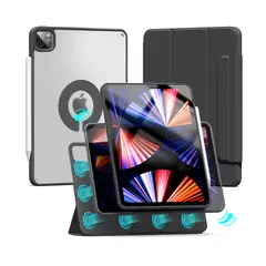 OEM - Case MAGNÉTICO DESMONTABLE para iPad Air 4 y Air 5 (10.9") de CUERO NEGRO PU