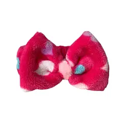 GENERICO - Vincha skincare limpieza facial - Fucsia corazoncitos