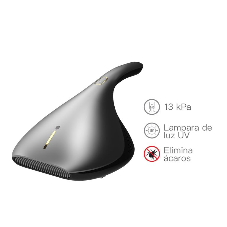 Aspiradora de Mano Anti-Ácaros EX919 - 13000 Pa, Luz UV Filtro Hepa, Aire Caliente, 7000 lpm