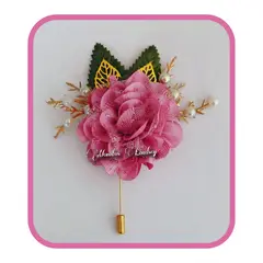 GENERICO - Conjunto De 1 Corsage De Muñeca Y 1 Boutonniere PALO ROSA-