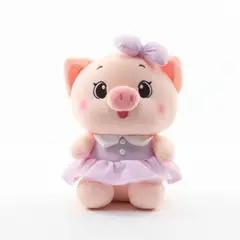 GENERICO - Peluche Cerdito con vestido 20cm