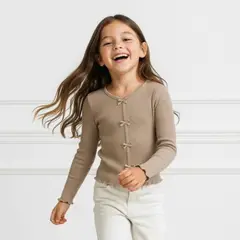 LE PETIT COMPANY - Polo Rib Manga Larga Arena Lazos - Algodón