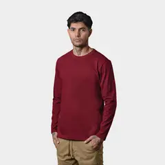 PAPIROS DENIM - Polo Manga Larga 100% Algodón Básico