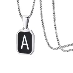 GENERICO - COLLAR CON DIGE A DE ACERO INOXIDABLE