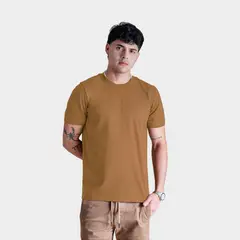 PAPIROS DENIM - Polo Básico Hombre Cuello Redondo 100% Algodón Regular Fit