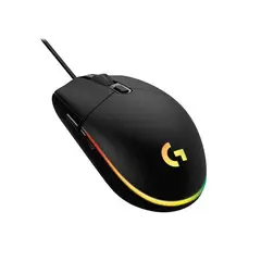 LOGITECH - Mouse Gaming G203 LIGHTSYNC RGB Alámbrico Negro - 910-005790