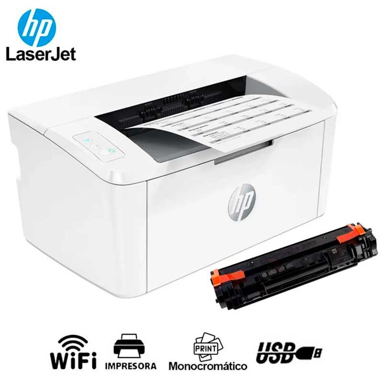Impresora Láser Monocromática LaserJet M111w Wi-Fi USB - Color Blanco