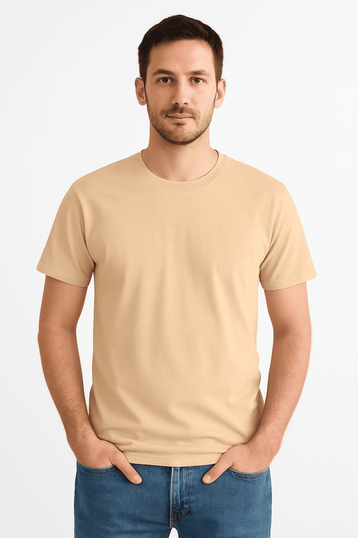 Polo Básico de Algodón - Beige