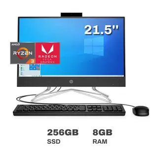 HP - 22 All-in-One PC 22-df0517la 21.5" AMD Ryzen 3-3250U 8GB RAM 256GB SSD