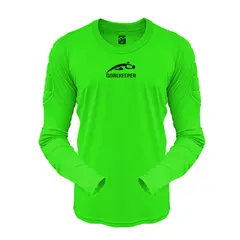 GENERICO - Camiseta polo arquero GK ENTRENO verde fluor