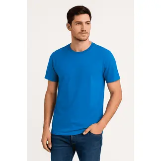 MANYA - Polo Básico de Algodón - Sky