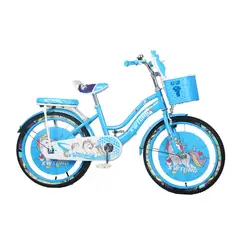 GENERICO - Bicicleta Para Niña Infantil Sonido Luz Aro 20 Celeste 2147