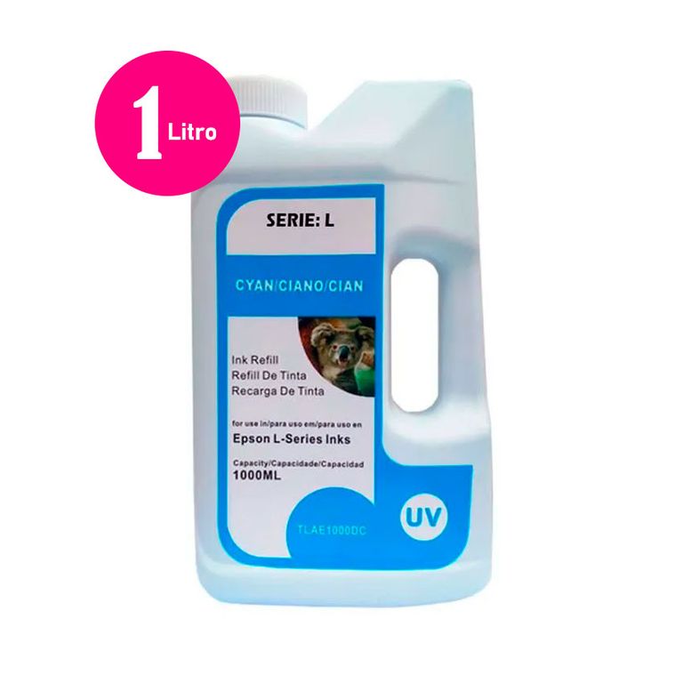 Tinta Top Jet Epson Compatible 1 Litro Cyan Para L220, L3250, L3210, L4260