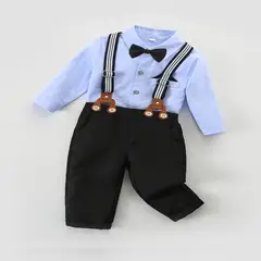 GENERICO - Traje Terno de Niño - Pantalon+ Camisa+Corbata+Tirante