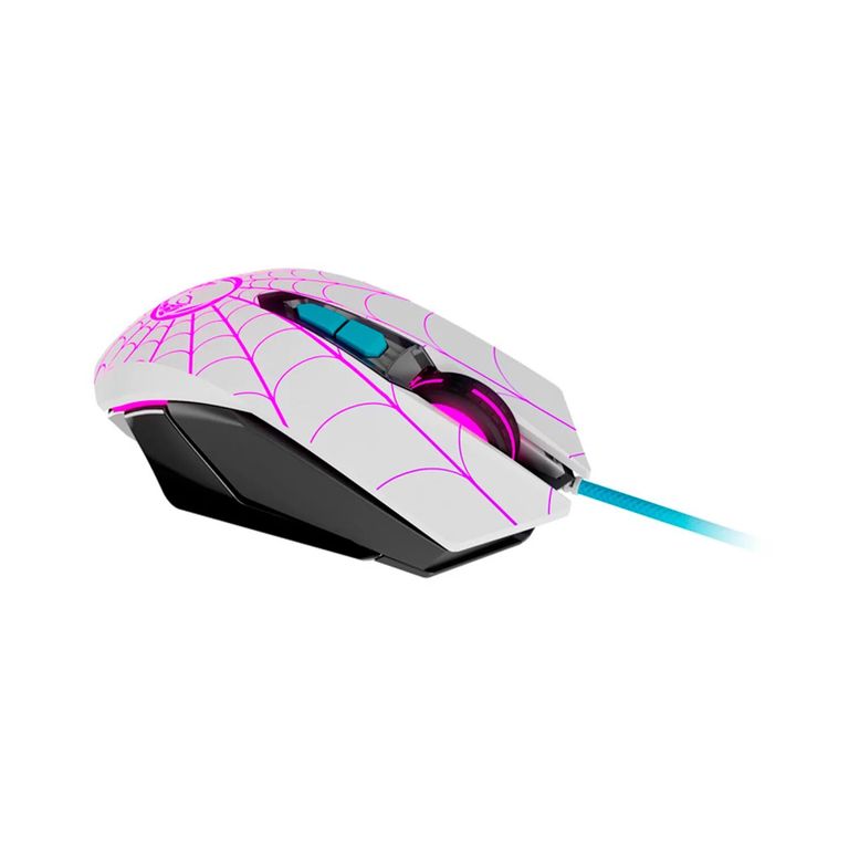 MOUSE LICENCIADO GAMING GHOST SPIDER USB 2400 DPI 7-BOT PROGRAMABLES