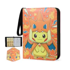 POKEMON - Folder 9 Pocket Pikachu Charizard 900 Cartas