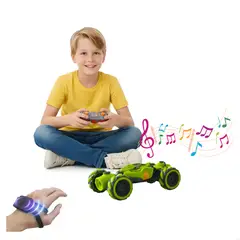 GENERICO - CARRO STUNT CONTROL REMOTO PARA NIÑOS BOTA HUMO MUSICAL 360°