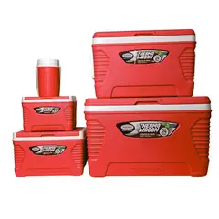 PENTHA - Set Coolers 5 Piezas Neveras Portátiles para Picnic Rojo