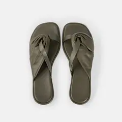 GINO BIGIONI - Sandalia Mujer de cuero BRISSA Verde Olivo