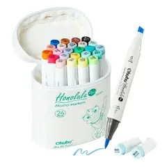 OHUHU - Honolulu Plus. Set de 24 marcadores de alcohol