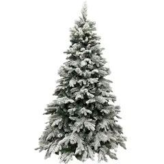 GENERICO - Árbol de navidad Canadiense Nevado 2.40 m. calidad Premium