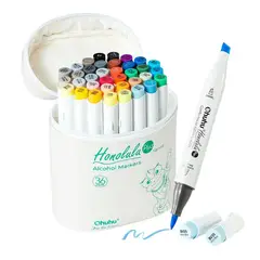 OHUHU - Honolulu Plus. Set de 36 marcadores de alcohol
