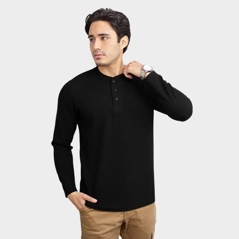 Polo Manga Larga 100% Algodón Waffer Nerú