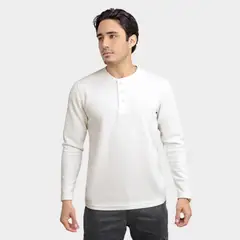 PAPIROS DENIM - Polo Manga Larga 100% Algodón Waffer Nerú