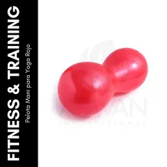 GENERICO - Pelota de Equilibrio Peanut para Yoga Rojo