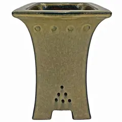 PERUBONSAI - MACETA PARA BONSAI ESMALTADA – 19.0 X 19.0 X 26.0 cm