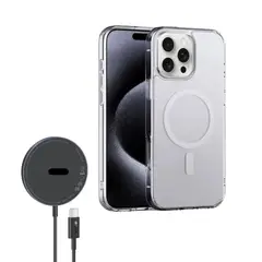 FUNDAANTIGOLPES - FUNDA Y CARGADOR INALÁMBRICO PARA IPH 14 PRO MAX