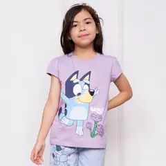 BLUEY - POLO NIÑA MC - JERSEY 100% ALGODON