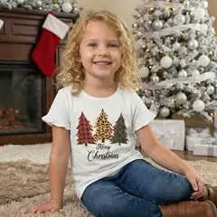 GENERICO - Polo Navideño Merry Christmas Árboles Algodón Pima