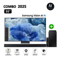 SAMSUNG - Televisor QLED 55 Visión AI Smart TV QN55Q8F + Soundbar HW-B450F
