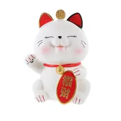 GENERICO - Hermosa Alcancia Gatito Chino Irrompible PVC para Niños Infantil