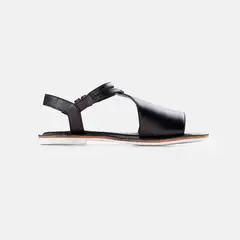 GINO BIGIONI - Sandalia Mujer de cuero FLAT beige