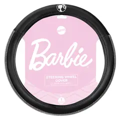 BARBIE - Cubre Volante Universal 006 Negro Emperlado Logo